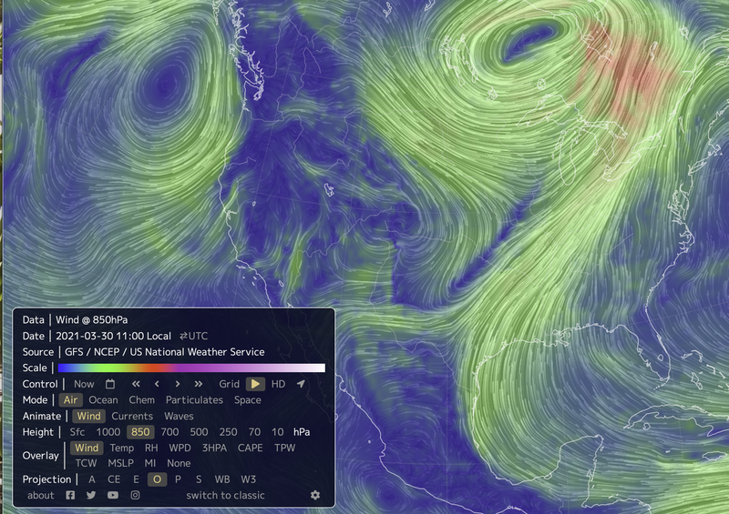 Earth Wind Map